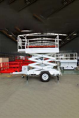 Two-wheeled Traction Mobile Lift Machine