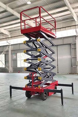 Four Wheel Mobile Lifting Machine