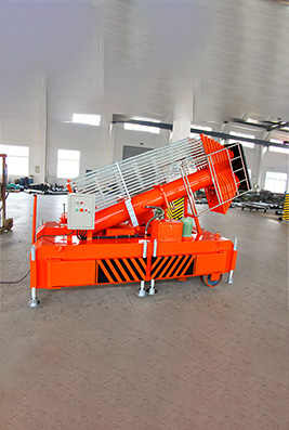 Double Ladder Tilting Sleeve Cylinder Aerial Work Platform