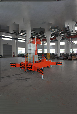 Double Ladder Tilting Sleeve Cylinder Lifting Platform