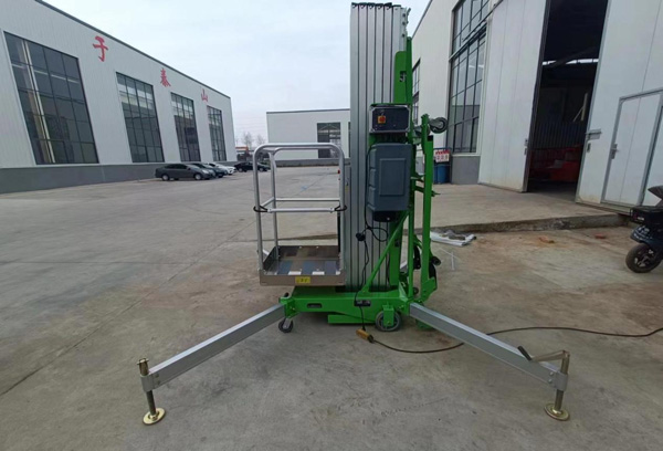 Single Mast Aluminum Alloy Lifting Platform