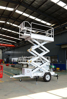 Two-wheeled Traction Mobile Lift Machine