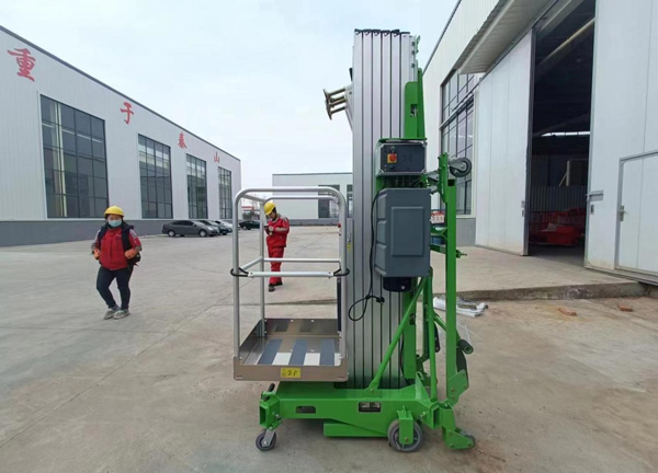 Single Mast Aluminum Alloy Lifting Platform