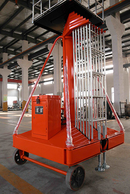 Single Ladder Sleeve Cylinder Type Aerial Work Platform