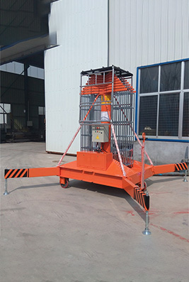 Double Ladder Anti-rotation Sleeve Cylinder-type Lifting Platform