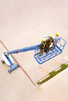 The Hydraulic Motor Straight Arm Aerial Work Platform